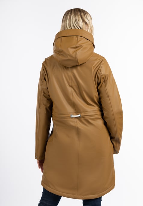 ICEBOUND Regenmantel mit Teddyfutter Damen Dunkelsand - Image 4