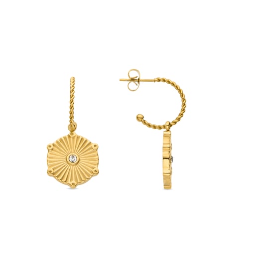 Luxenter Ohrringe mit Brillanten aus 18 Karat Gelbgold - Rira - Image 1