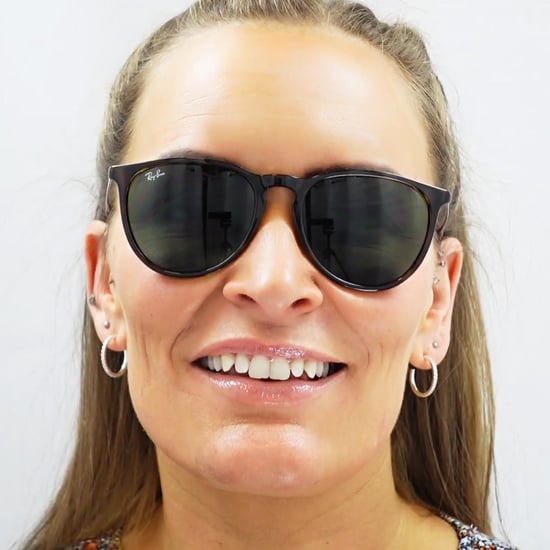 Ray-Ban Round Womens Rubberised Black Grey Gradient Sunglasses