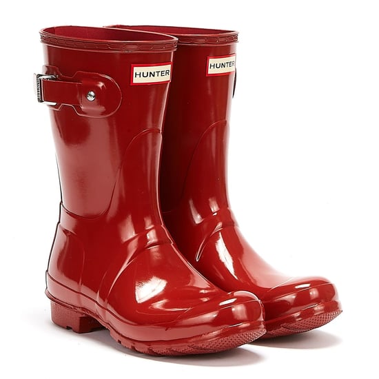 Hunter Original Gloss Short Womens Military Red Gummistiefel - Image 1