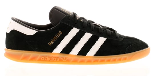 Adidas Originals Mens Trainers Hamburg Leather Lace Up  black