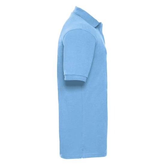 Russell Mens Ripple Kragen & Manschette Kurzarm-Poloshirt (Himmelblau) - Image 2
