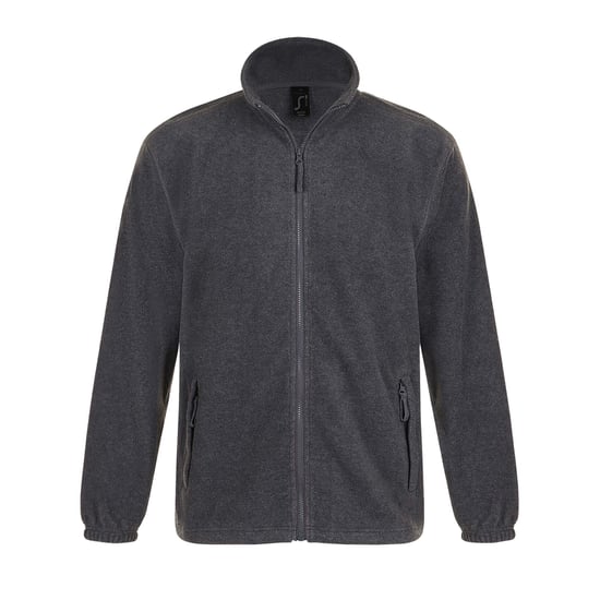 SOLS Herren Outdoor Fleece Jacke North (Grau Marl) - Image 1