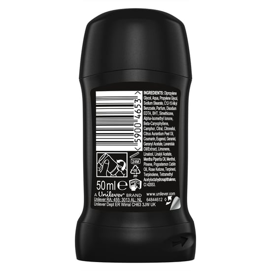 Lynx Deodorant Stick Black Vanilla with 72Hrs Freshness 50ml, 6 Pack