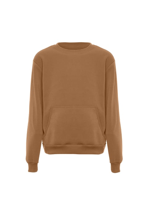Mo Round Neck Sweater Herren KAMEL - Image 1