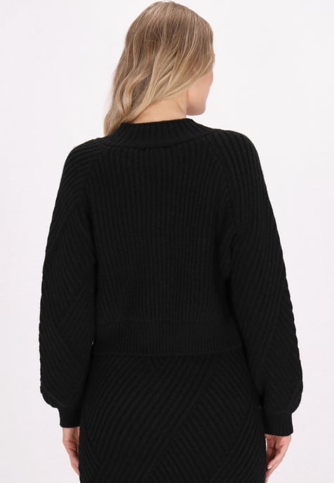 Dreimaster Cardigan Damen Schwarz - Image 4
