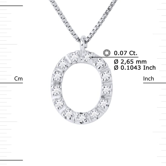 DIADEMA - Necklace with Diamonds - O - White Gold - Chaine Véntienne