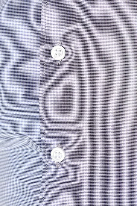 Micro Gingham Check Long Sleeve Shirt