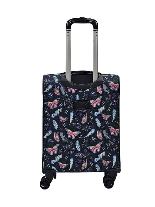 Lightweight Suitcases 8 Wheel Luggage Butterfly Travel Soft Bags