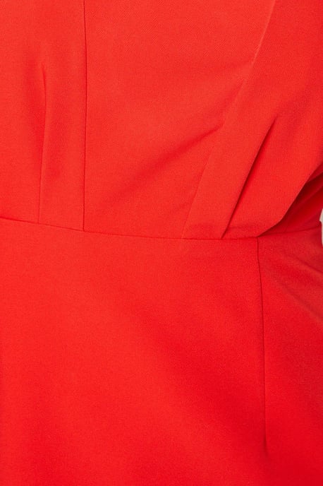 Drape Detail Square Neck Column Dress - Image 5