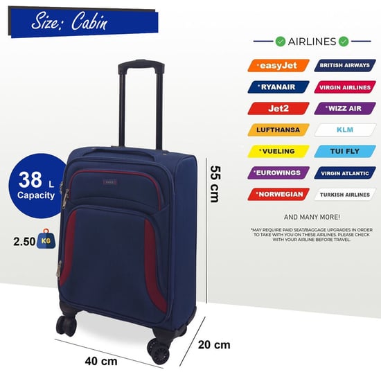 Soft 8 Wheel Luggage Light Travel Suitcases
