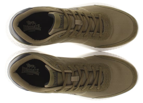 Lonsdale Mens Trainers Kinross Lace Up green