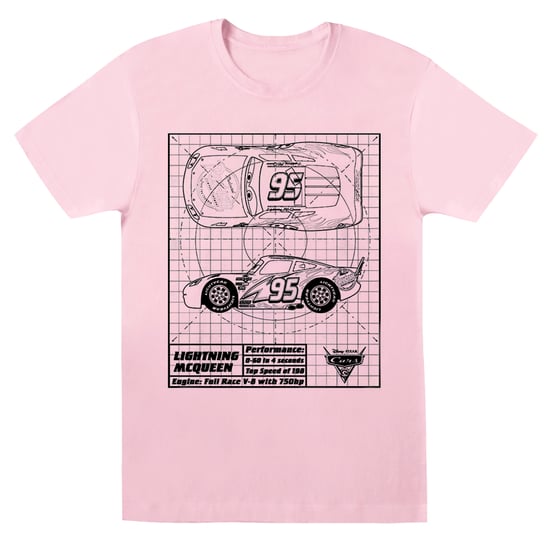 Disney - "Cars" T-Shirt für Damen (Babyrosa) - Image 1