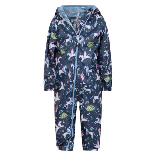 Mountain Warehouse Baby Einhorn Regenanzug (Blau/Rosa/Grün) - Image 4