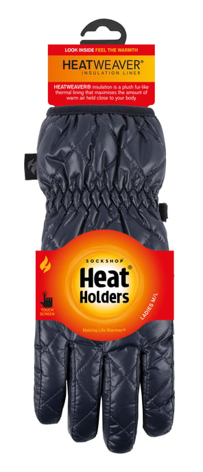 Heat Holders Womens Bryce Gesteppte Wasserdichte Windbeständige Handschuhe - Image 2