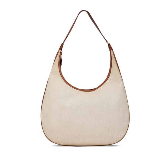 Vintage Hermès Toile Natural Barenia Gao Tasche Braun - Image 1