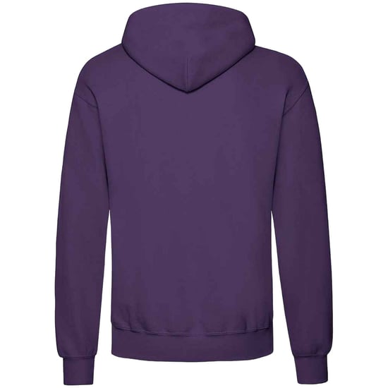 Fruit of the Loom - "Classic" Sweatshirt mit Kapuze für Herren/Damen Unisex (Violett) - Image 2