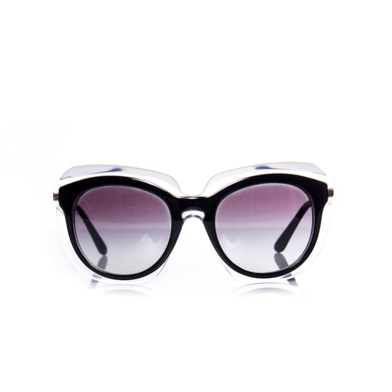 Übergroße schwarze Sonnenbrille auf transparentem Gestell - Image 1