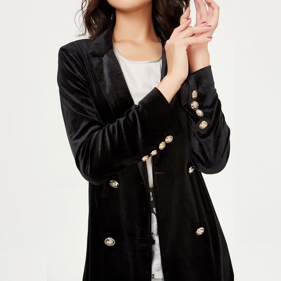 Samtjacke mit doppelter Knopfleiste - Image 3