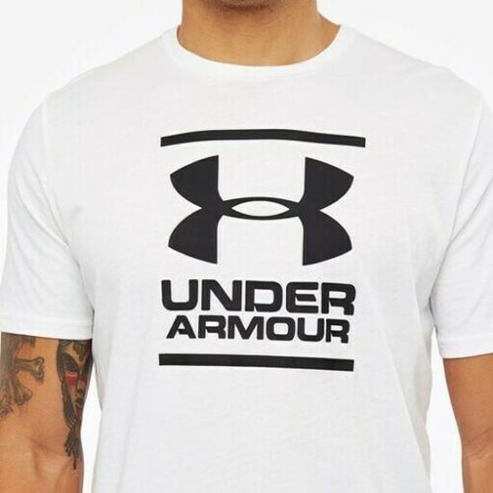 Under Armour Herren UA GL Stiftung Kurzarm T-Shirt Weiß - Image 4