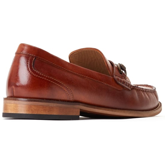 Base London Madison Leder Herren braune Slipper - Image 2