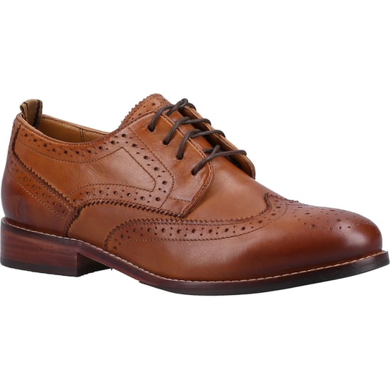 Hush Puppies Natalia Leder Women's Tan Brogues Schuhe - Image 1