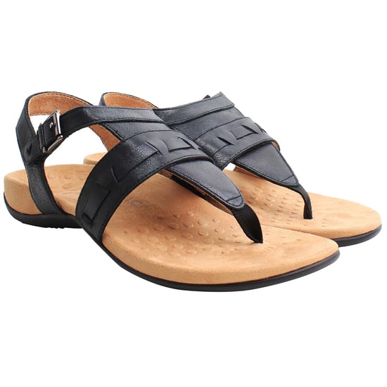 Vionic Rest Lupe Schwarze Damen-Sandalen - Image 1