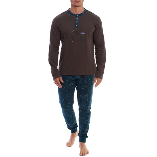 KLP4 Men's Long Sleeve Winter Pajamas