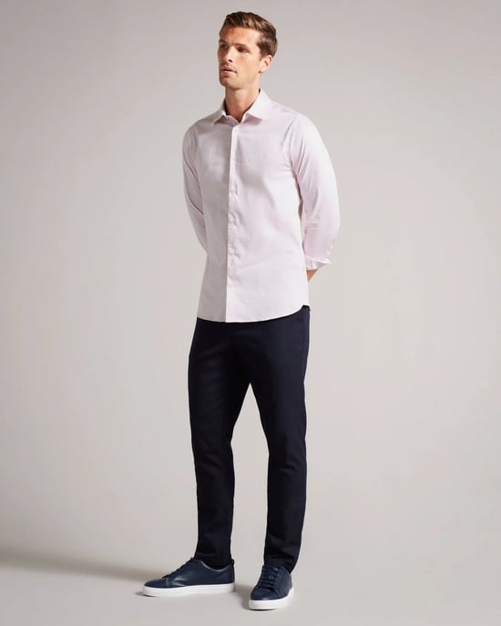 Ted Baker Faenza Mens Long Sleeve Geometric Shirt