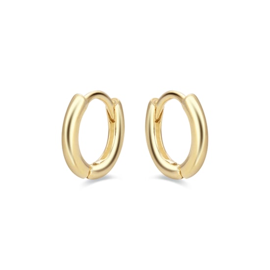 Luxenter Creolen, 925 Sterling Silber ricbeorn mit 18k Gelbgold plattiert - Image 2