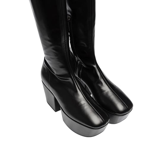 Bottes à plateforme en cuir Prada - Image 4
