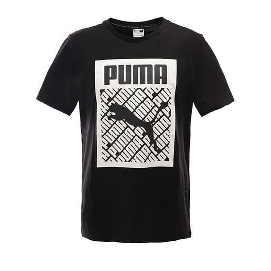 Puma Graphic Logo Mens Black T-Shirt
