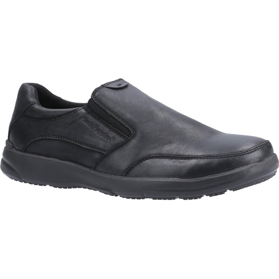Hush Puppies Herren Aaron Slip On Lederschuh (Schwarz) - Image 1