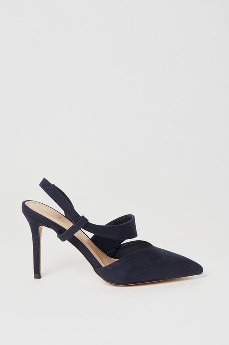Evie Asymmetric Pointed Stiletto High Heel Court Shoes - Image 2