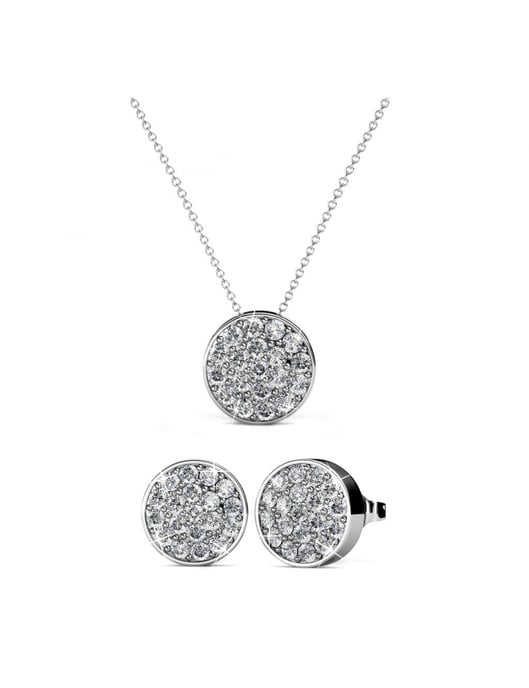 Rundes Set - Silber und Kristall - Image 1