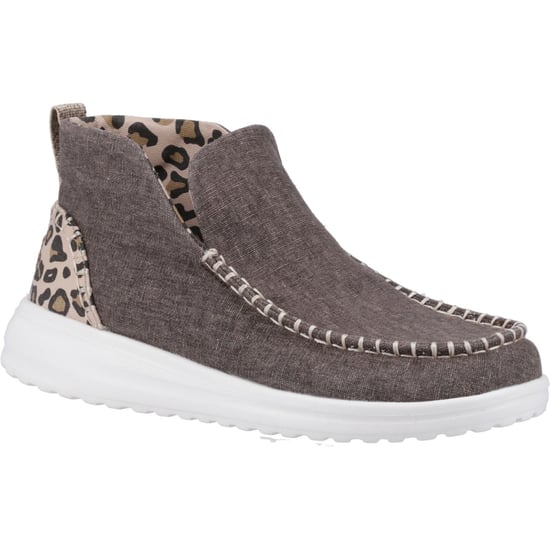 HEYDUDE Denny Cotton Damen-Stiefel in Leopard - Image 1
