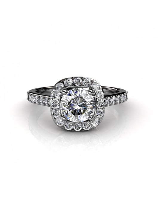 Kuscheliger Ring - Silber und Kristall - Image 5