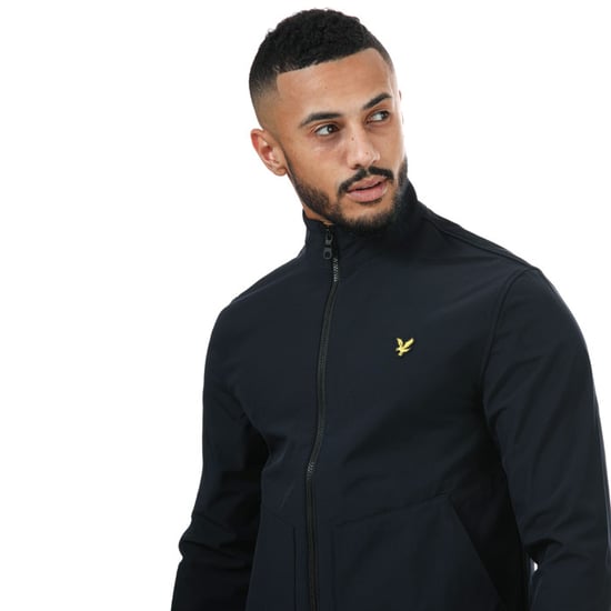 Veste Softshell col cheminée Lyle And Scott Pour Homme en Bleu Marine - Image 4