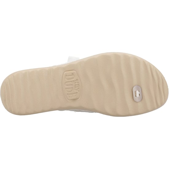 HEYDUDE Christi Flip Klassische Polyurethan Damen Gold Sandalen - Image 3
