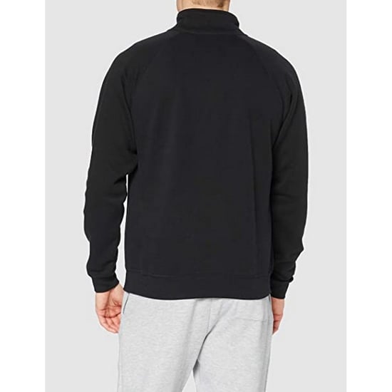 Fruit Of The Loom Herren Premium 70/30 Zip Neck Sweatshirt (Schwarz) - Image 3