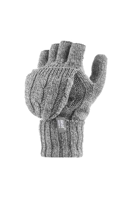 Women's Thermal Converter Fingerless Cable Knit 2.3 tog Handschuhe - Image 1