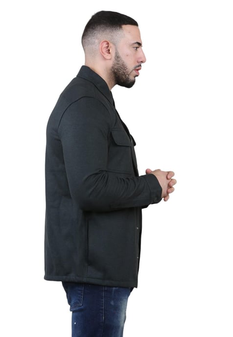 Autograph Herren Wollmischung Overshirt in Schwarz - Image 3