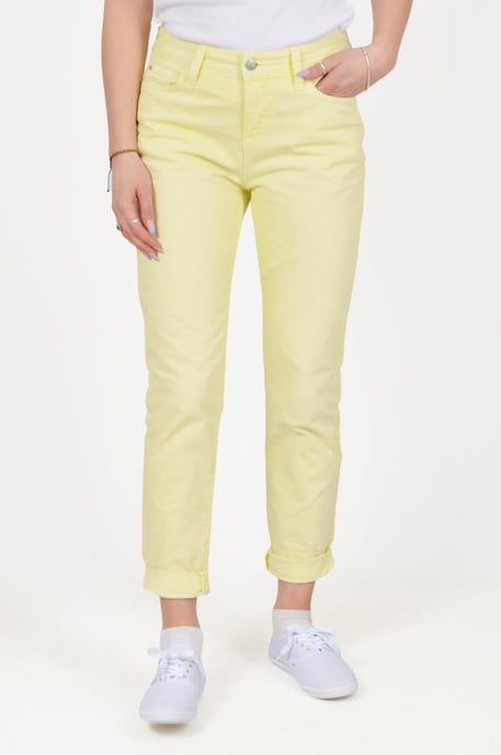 Girlfriend Cropped Roll Hem Jeans