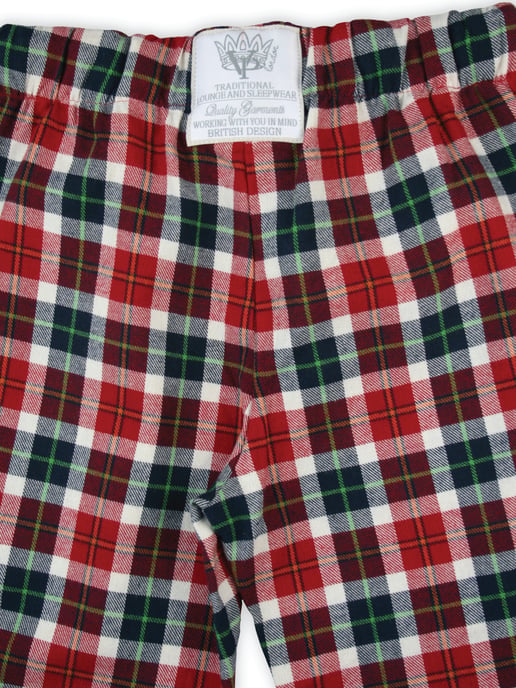 Red Christmas Check Unisex Lounge Pants