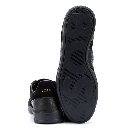 Boss Brandon Wildleder Herren Schwarze Sneaker - Image 4