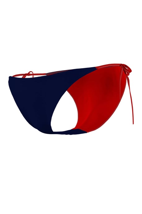 Tommy Hilfiger gestreiftes Bikinihöschen dunkelblau - Image 3