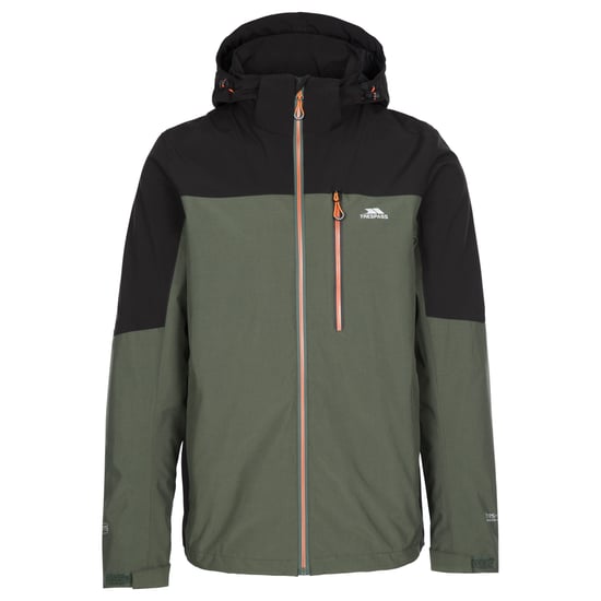 Trespass Herren Outdoorjacke Tappin mit Kapuze, wasserfest (Efeu) - Image 1