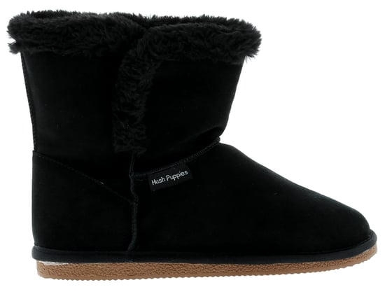 Hush Puppies Womens Stiefel Ashleigh Leder Slip On schwarz - Image 2