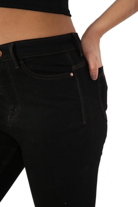 Ladies Magic Shaping High Waisted Skinny Jeans in Schwarz - Image 5