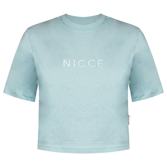 Niccee Womens Aqua Blue Cropped T-Shirt
